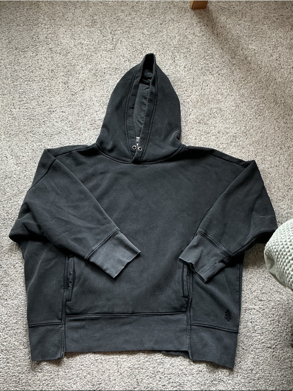 FP Movement by Free People Sprint to the Finish Hoodie ~ Washed Black Grape - Picture 6 of 12
